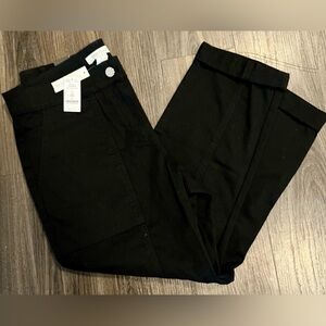White House Black Market Women’s Black Crop Pants NWT